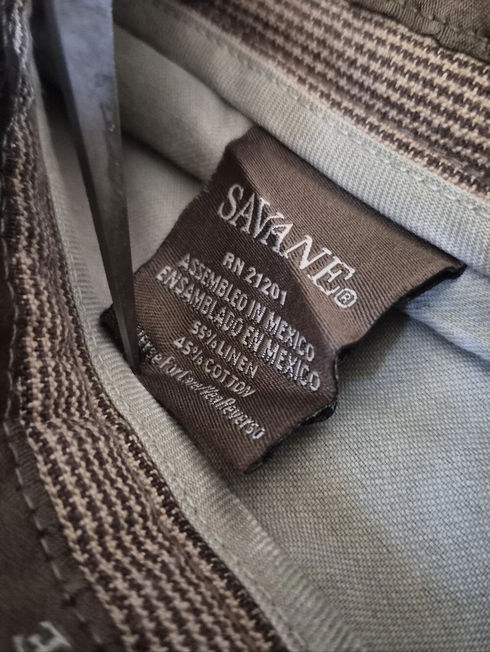 Savane Linen/Cotton Blend Men's Pants